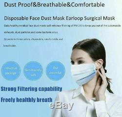 50pcs DuraMask Disposable 3-Ply Face Masks Surgical Medical Dental Industrial US
