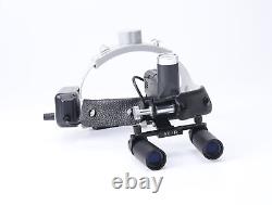 5W Dental ENT LED Surgical Medical Headlight with 5X Binocular Loupes 360-460mm