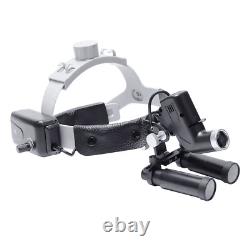 5W Dental ENT LED Surgical Medical Headlight with 8X Binocular Loupes 360-460mm