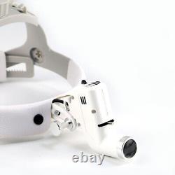 5W LED Dental Medical Headband Head Light with 2 Batteries White Aluminum Box