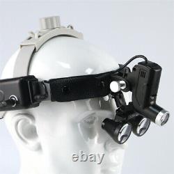 5W LED Dental Medical Wireless Headband Head Light + 3.5X Binocular Loupes US