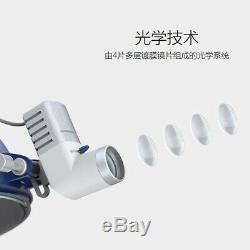 5W LED KD-205AY-2 Dental Surgical HeadLight Medical Lamp +2X Battery
