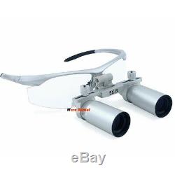 5X Medical Loupes Magnifier Binocular Eyeglasses Dental Loupe Glasses Eye Loupes