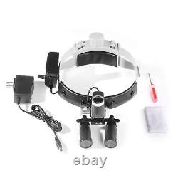 5X-R Dental Medical Binocular Magnifying Loupes + 5W Headband LED Headlight ENT