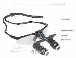 5.0X Dental Loupes Surgical Binocular Loupes Medical Magnifying Glasses 420MM