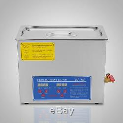 6L Liter Digital Stainless Steel Dental Medical Ultrasonic Cleaner Heater Tank