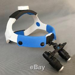 6.0X Dental Surgical Medical Headband Binocular Loupes Glasses Magnifier 420mm