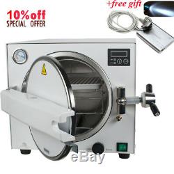 900W Medical Dental Steam Sterilizer Autoclave Pressure Lab Equipment USA 18L
