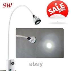 9W Wall Desk Mounted Dental LED Surgical Medical Exam Light Lamp With Stand Clip S