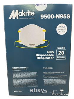 ALL SIZES Makrite 9500-N95 NIOSH CDC Surgical Medical N95 Face Mask Respirator