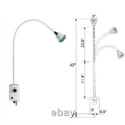 ASG Medical Equipment 9W Oral Dental Surgical Exam Light with Wall Mounted Clamp