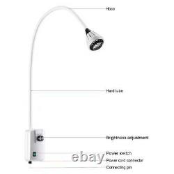 ASG Medical Equipment 9W Oral Dental Surgical Exam Light with Wall Mounted Clamp