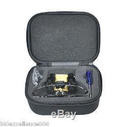 Black Adjustable Dental Surgical Loupes Medical Magnifying Glasses 4X 300-500mm