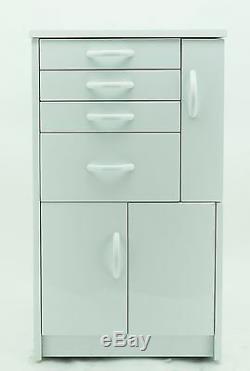 DENTAL MEDICAL MOBILE CABINET CART MULTIFUNCTIONAL DRAWERS With WHEELS WHITE SMALL