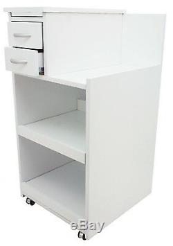 DENTAL MEDICAL SURGICAL MOBILE UTILITY CABINET CART MULTIDRAWERS With WHEELS WHITE