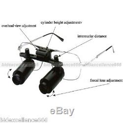 Denshine 6 X Dental Loupes Medical Binocular Glasses Magnifier 300-500mm New