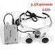 Dental 3.5x Surgical Magnifier Medical Binocular Loupes With Led Head Light H