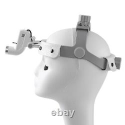 Dental Ajustable Surgical Medical Headband Binocular Loupes LED Headlight