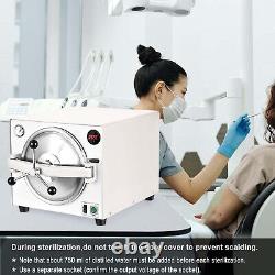 Dental Autoclave Steam Sterilizer 18L 1000W 273? Surgical Medical Sterilization
