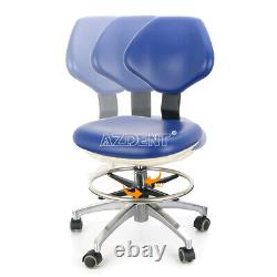 Dental Dentist Chair Mobile Rolling Stool Adjustable PU Leather Hydraulic Silla