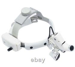Dental Dentist Surgical Headband Medical LED Light Binocular Loupes 3.5X Optics