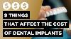 Dental Implants Cost Guide 9 Factors Influencing What You Pay