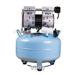 Dental Medical Air Compressor Silent Quiet Noiseless Oil Free Oilless Safe Blue