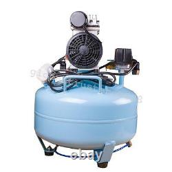 Dental Medical Air Compressor Silent Quiet Noiseless Oil Free Oilless Safe Blue