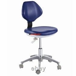 Dental Medical DR'S Stools Doctors Stools Office Adjustable Mobile Chair PU Blue