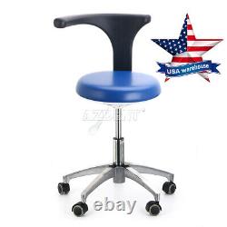 Dental Medical Doctor Assistant Stool Adjustable Height Mobile Chair PU Leather