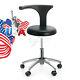 Dental Medical Doctor Assistant Stool Mobile Chair Adjustable Pu Leather 360°usa