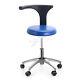 Dental Medical Doctor Assistant Stool Mobile Chair Pu Leather Adjustable Height