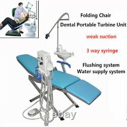 Dental Medical Folding Chair Examination Chair LED Treatment Light+Turbine Unit