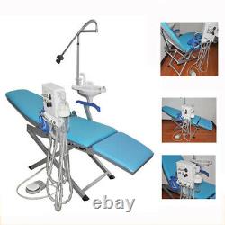 Dental Medical Folding Chair Examination Chair LED Treatment Light+Turbine Unit