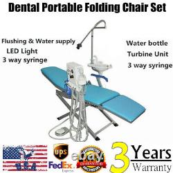 Dental Medical Folding Chair Portable Turbine Flushing Water Supply System+LED