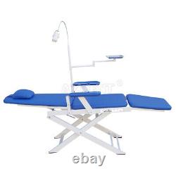 Dental Medical Lab Folding Chair Portable Dental Chair Moblie With LED Light