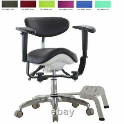 Dental Medical Microscope Dynamic Chair Saddle Stool Dentist Chair with Foot Base