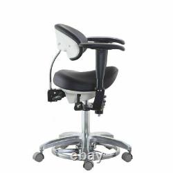 Dental Medical Microscope Dynamic Chair Saddle Stool Dentist Chair with Foot Base