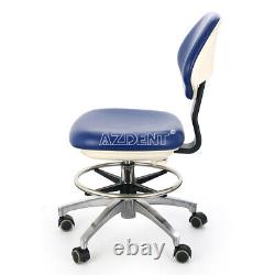 Dental Medical Mobile Portátil Silla Nurse PU Leather Swivel Rolling Chair Stool