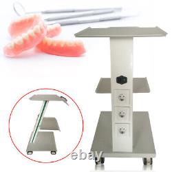Dental Medical Mobile Trolley Cart Salon Equipment Three Layers withFoot Brake