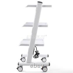 Dental Medical Rolling Tool Cart Trolley Mobile Instrument Cart + Power Socket