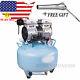 Dental Medical Silent Noiseless Oil Fume Oilless Air Compressor Unit 30l W Gift