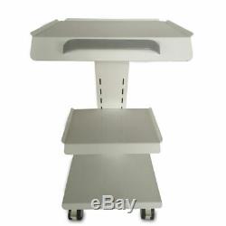 Dental Mobile Trolley Medical Cart Salon Equipment Three Layers with Foot Brake