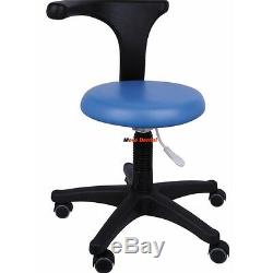 Dental Office Stools Assistant's Stools Medical Adjustable Mobile Chair PU Blue