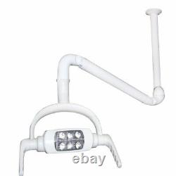 Dental Oral Light Operate Medical Lamp 6 LED Lens Ceiling Mount with Support Arm
