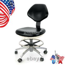 Dental PU Leather Medical Doctor Assistant Stool Adjustable Mobile Rolling Chair