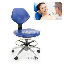 Dental PU Leather Mobile Chair Doctor Nurse Adjust Height Medical Backrest Silla