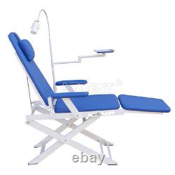 Dental Silla Portable Mobile Folding Chair Medical Rechargeable LED +Free Gift