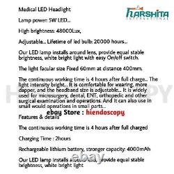Dental Surgical Headlight ENT Medical Headlamp LED 5 Watt Wireless Rechargeable