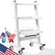Dental Trolley Mobile Medical Tool Cart Three Layer Serving /folding Chair